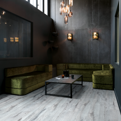 Få et eksklusivt look med BerryAlloc Grand Avenue Nyhavn højtrykslaminat gulvet.