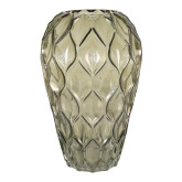Vase i grøn mundblæst glas Ø18x27 cm