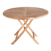 Spisebord i teaktræ Ø100x75cm