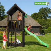 Jungle Gym Club legetårn komplet inkl. rutschebane, grundmalet sort 
