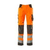 MASCOT SAFE SUPREME arbejdsbukser med knælommer, hi-vis orange/mørk antracit