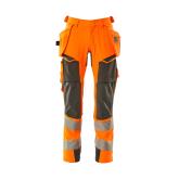 MASCOT ACCELERATE SAFE arbejdsbukser med hængelommer, hi-vis orange/mørk antracit