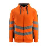 MASCOT SAFE SUPREME Corby hættetrøje med lynlås, hi-vis orange/mørk antracit