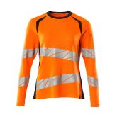 MASCOT ACCELERATE SAFE T-shirt, langærmet, hi-vis orange/mørk marine