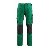 MASCOT UNIQUE arbejdsbukser med knælommer, grøn/sort