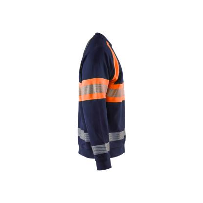 Blåkläder 3359 high vis sweatshirt, marineblå/hi-vis orange