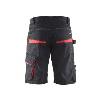Blåkläder 1499 serviceshorts, sort/rød