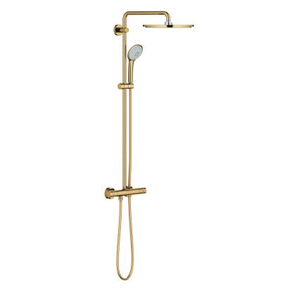 GROHE Euphoria XXL brusesystem med termostat, håndbruser og 310 mm hovedbruser, poleret cool sunrise messing