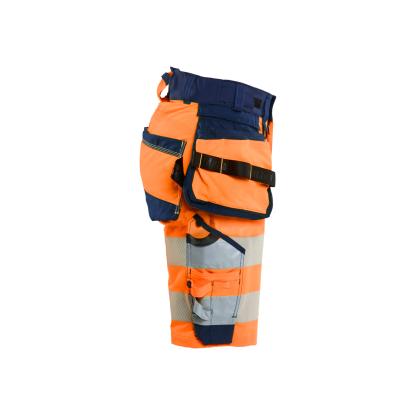 Blåkläder 7020 dame high vis shorts 4-vejs stretch, hi-vis orange/marineblå