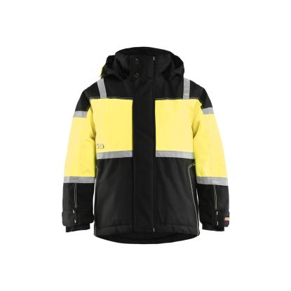 Blåkläder 4858 børne vinterjakke, sort/hi-vis gul