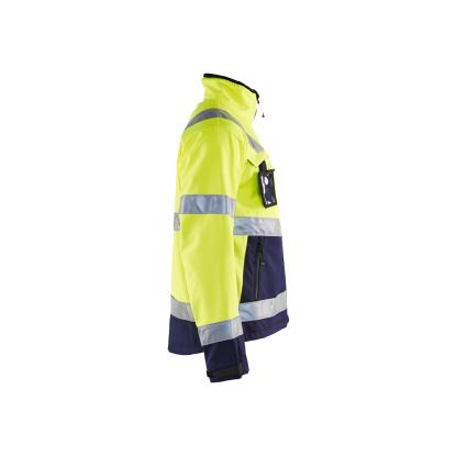 Blåkläder 4900 high vis softshell jakke, hi-vis gul/marineblå