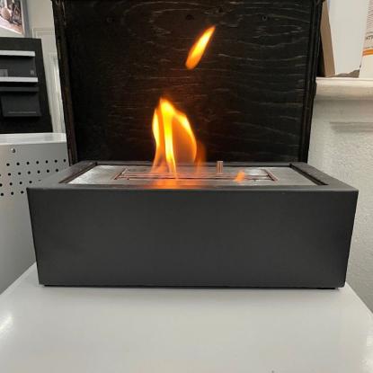 ScandiFlames Bio Grate indsats til fritstående biopejs, sort