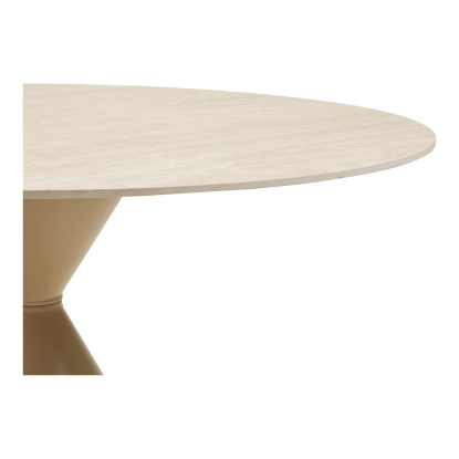 Annecy spisebord med keramisk bordplade, sand, Ø120 cm