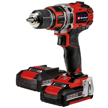 Einhell TE-CD 18/50 Li BL akku boremaskine med 2 x 2,0 Ah batteri og lader