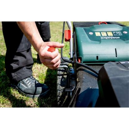Metabo RM 36-18 LTX BL 46 plæneklipper, 36V, med 2 x 5,2 Ah batteri og lader