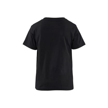 Blåkläder 5200 t-shirt til børn, sort/hi-vis gul