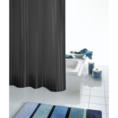Ridder bruseforhæng, sort satin, 180 x 200 cm