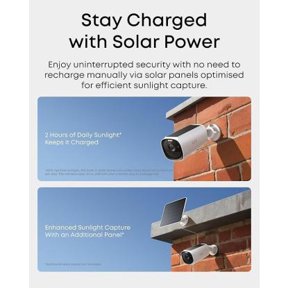 eufy E40 eufyCam ekstra sikkerhedskamera, 2K, solcelledrevet