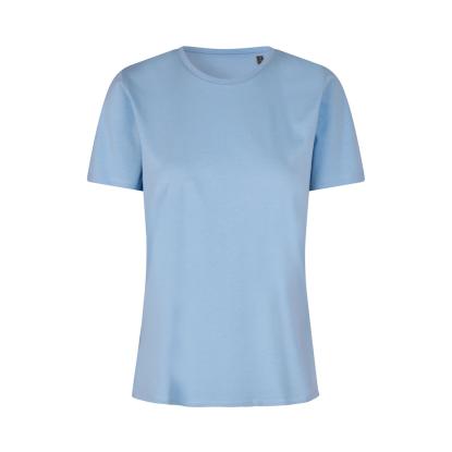 ID 0553 T-shirt, økologisk, dame, lys blå