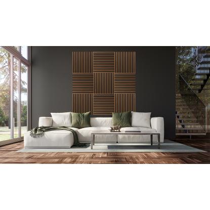 FibroTech Square akustikpanel, 520 x 520 mm, Oiled Oak - 2 stk.
