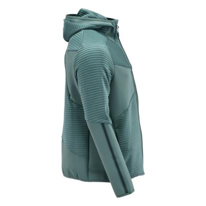 MASCOT CUSTOMIZED fleece hættetrøje med lynlås, lys skovgrøn