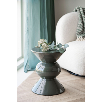 Rosolina hjørnebord, glasfiber, grøn, Ø33,5 cm