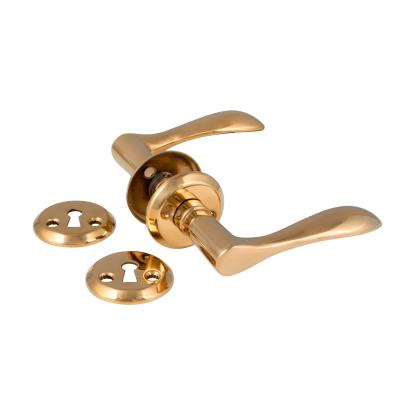Jasa Company Pluto dørgreb med dørgrebsroset og nøgleskilt, Ø22 mm, PVD messing