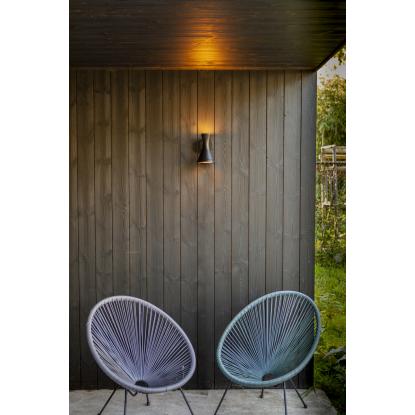 LUTEC BRUND udendørs væglampe, H21,8 cm, GUI10, IP44, sort