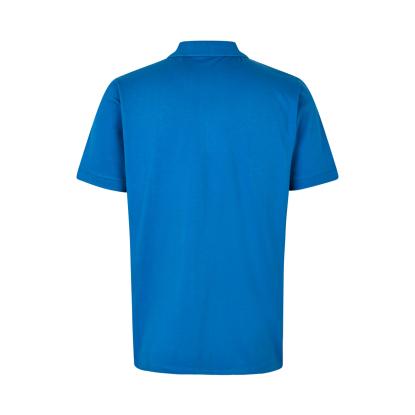 ID 0586 poloshirt, økologisk, azur