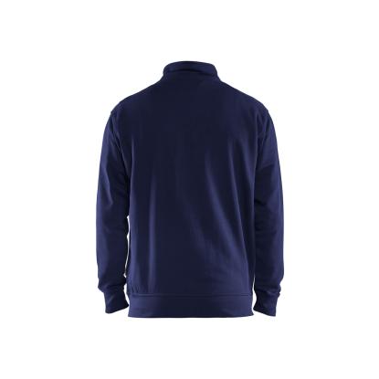 Blåkläder 3353 sweatshirt half zip, marineblå/hi-vis gul