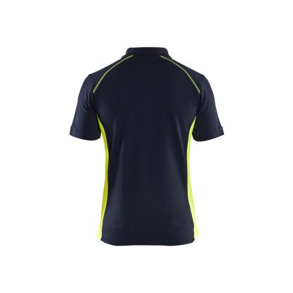 Blåkläder 3324 poloshirt, mørk marineblå/hi-vis gul