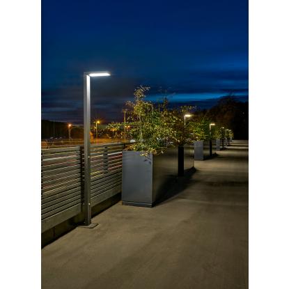 Norlys Asker LED lygtepæl, IP55, sort