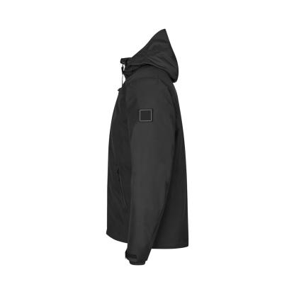 ID 0842 Hooded vinterjakke, sort