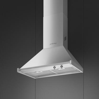Smeg KD70XE væghængt emhætte, stål, 70 cm