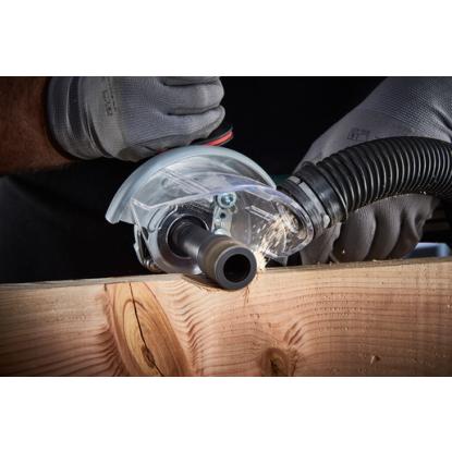 Wolfcraft høj skærm til 115 og 125 mm vinkelsliber, slagfast plast