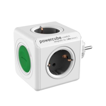 PowerCube original stikdåse med on/off knap - 4 udtag