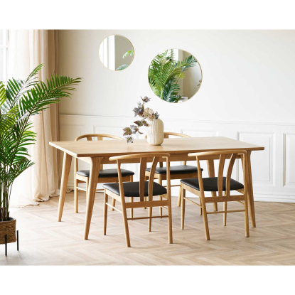 Darwin spisebord med tillægsplade, egefiner, 90 x 180-230 cm