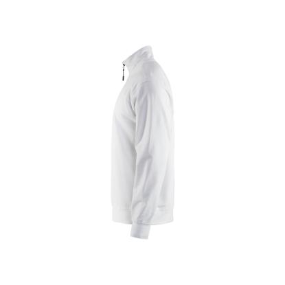 Blåkläder 3369 sweatshirt half zip, hvid