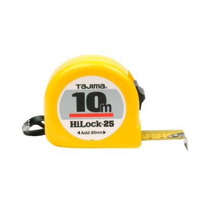 Tajima Hi Lock båndmål, 25 mm, gul - 10 meter