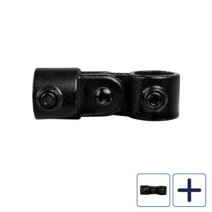 Clarrods Clamps CL173 enkelt hængsel, sort