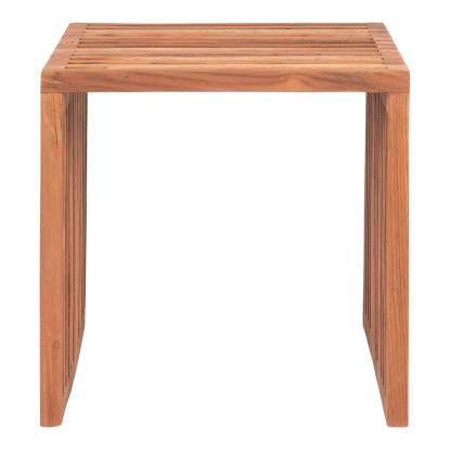 Pego sidebord i teaktræ, natur, 40 x 40 x 40 cm