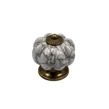 Jasa Company Paris møbelknop, Ø45 mm, sølv marmor/porcelæn