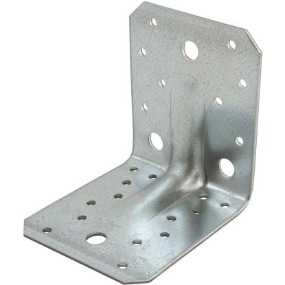 SIMA vinkelbeslag V4 PL med rib, pregalvaniseret, 105 x 105 x 2,0 x 90 mm