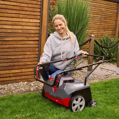 AL-KO 38.6 Li Combi Care Comfort vertikalskærer med 2 x 2,5 Ah, 18 V/36 V batterier og lader, 400 m²