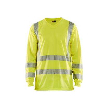 Blåkläder 3385 high vis UV t-shirt lang ærme, hi-vis gul
