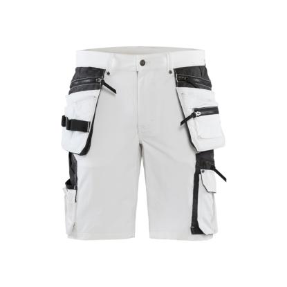 Blåkläder 1088 shorts 4-vejs stretch, hvid/mørk grå