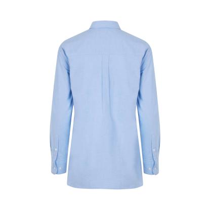 Seven Seas S63 Oxford skjorte, lang, modern, dame, lys blå