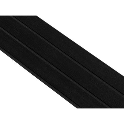 I-Wood Basic 3-lamel akustikpanel, sortmalet, sort filt og sort kerne, egefiner, 17 x 300 mm 