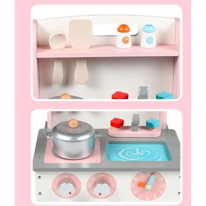 Kids Zone legekøkkenbord, 33,5 x 26,5 x 24,5 cm, pink