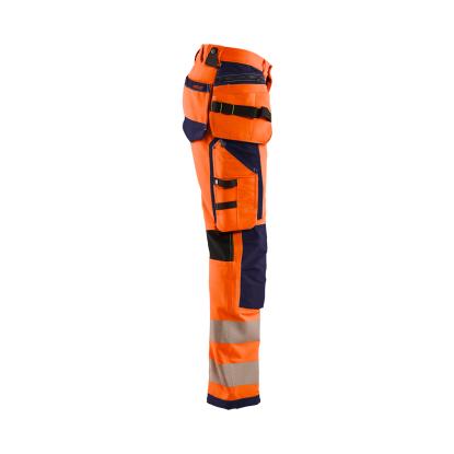 Blåkläder 1997 high vis buks 4-vejs stretch, hi-vis orange/marineblå